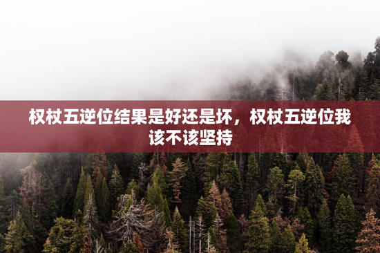 权杖五逆位结果是好还是坏，权杖五逆位我该不该坚持