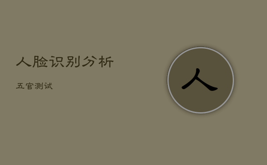 人脸识别分析五官测试 人脸识别分析五官测试