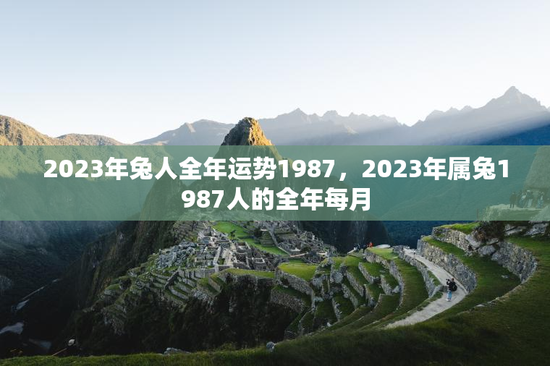 2023年兔人全年运势1987,2023年属兔1987人的全年每月 2023年兔人全年运势1987,2023年属兔1987人的全年每月