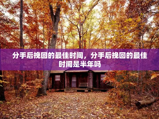 分手后挽回的最佳时间，分手后挽回的最佳时间是半年吗
