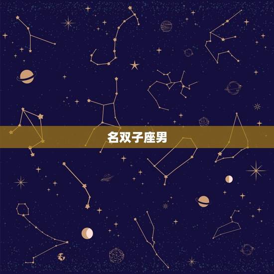 名双子座男