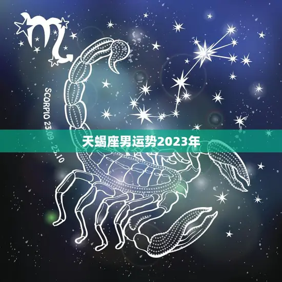天蝎座男运势2023年(财运亨通事业顺利)