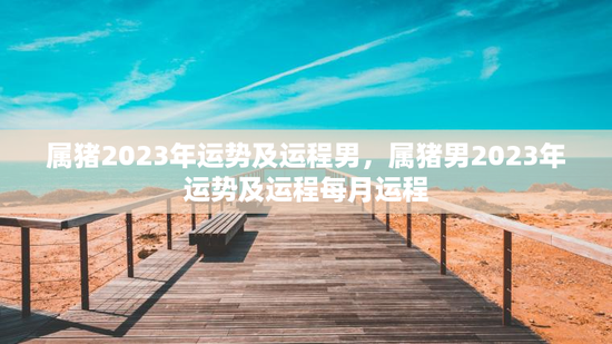 属猪2023年运势及运程男，属猪男2023年运势及运程每月运程