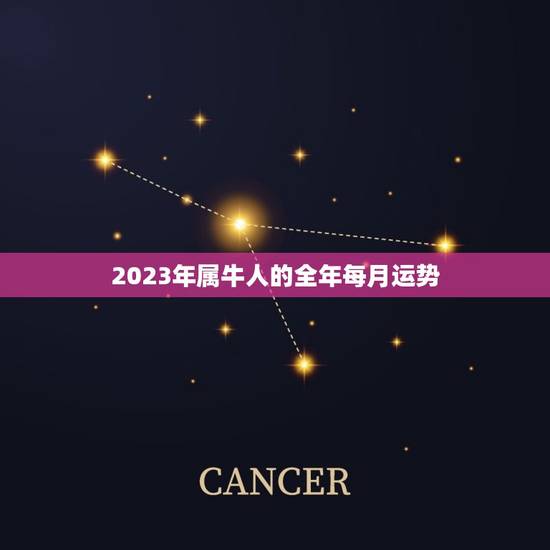 2023年属牛人的全年每月运势(牛气冲天财运亨通)