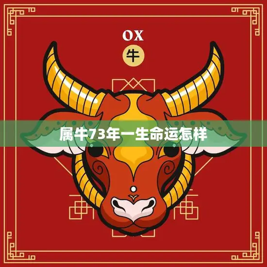 属牛73年一生命运怎样(解析属牛73年出生人的命运走向)