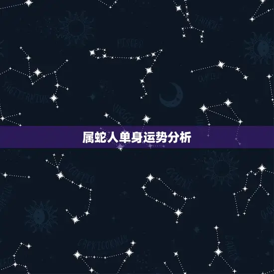 属蛇人单身运势分析