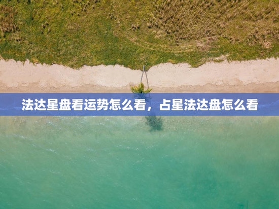 法达星盘看运势怎么看，占星法达盘怎么看