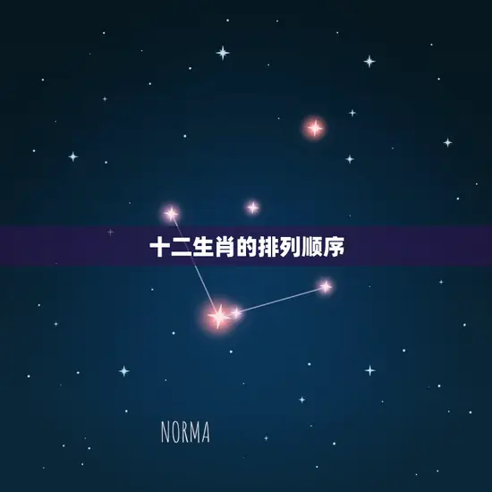 十二生肖的排列顺序