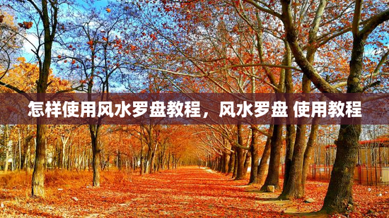 怎样使用风水罗盘教程，风水罗盘 使用教程