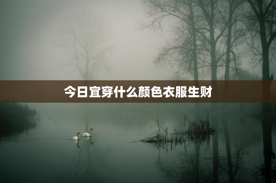 今日宜穿什么颜色衣服生财
