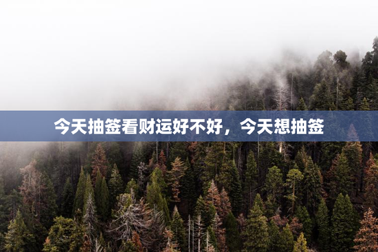 今天抽签看财运好不好,今天想抽签 今天抽签看财运好不好,今天想抽签