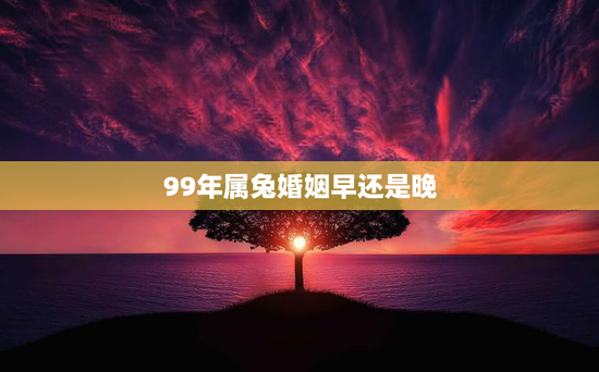 99年属兔婚姻早还是晚,正缘来临 上天有预兆 99年属兔婚姻早还是晚,正缘来临 上天有预兆