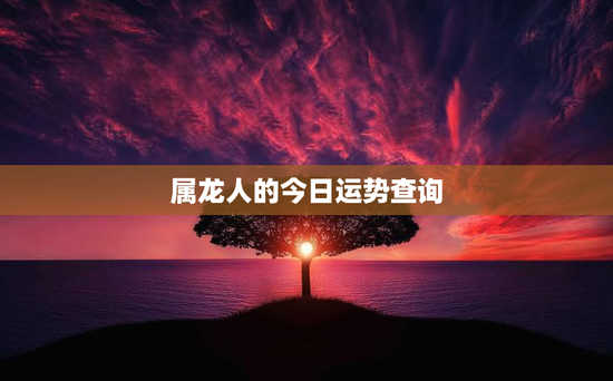 属龙人的今日运势查询