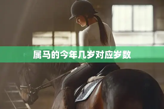 属马的今年几岁对应岁数(马年生肖年龄查询)