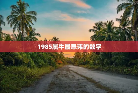 1985属牛最忌讳的数字
