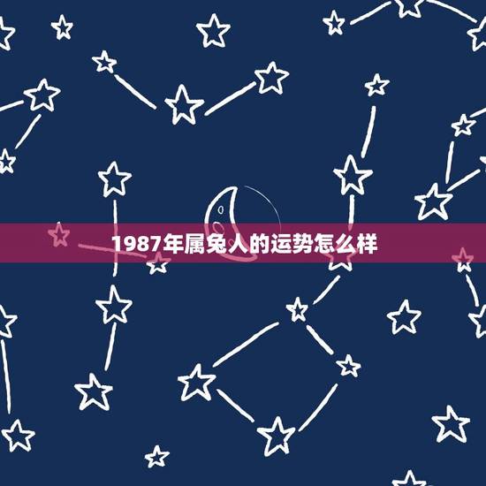 1987年属兔人的运势怎么样(详解兔年运势与命运走向)