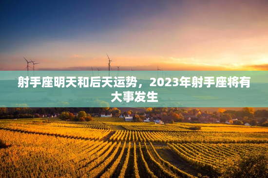 射手座明天和后天运势，2023年射手座将有大事发生