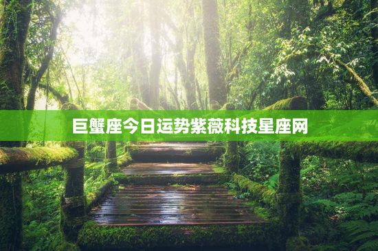 巨蟹座今日运势紫薇科技星座网 巨蟹座今日运势紫薇科技星座网