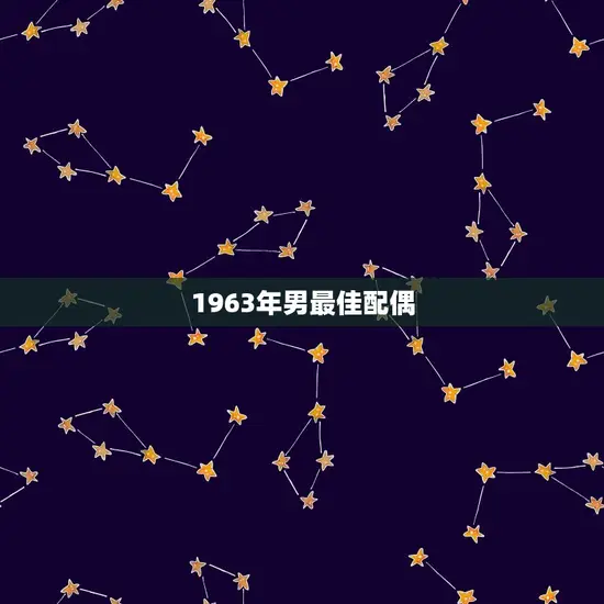 1963年男最佳配偶 1963年男最佳配偶