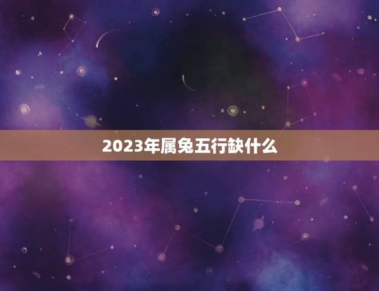2023年属兔五行缺什么(介绍属兔人在五行学中的缺陷)