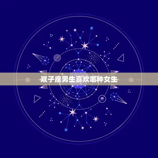 双子座男生喜欢哪种女生