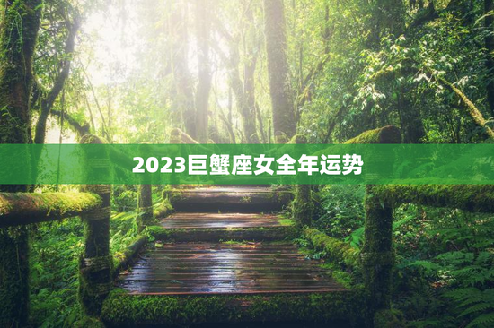2023巨蟹座女全年运势 2023巨蟹座女全年运势