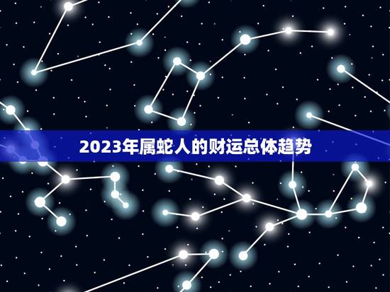 2023年属蛇人的财运总体趋势