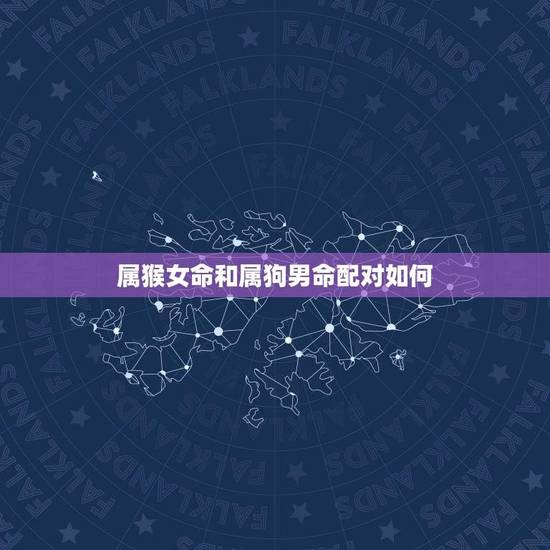 属猴女命和属狗男命配对如何(分析属猴女命和属狗男命的婚姻关系)