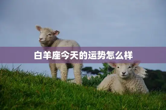 白羊座今天的运势怎么样(好运降临财运亨通)