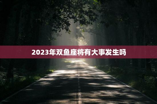 2023年双鱼座将有大事发生吗