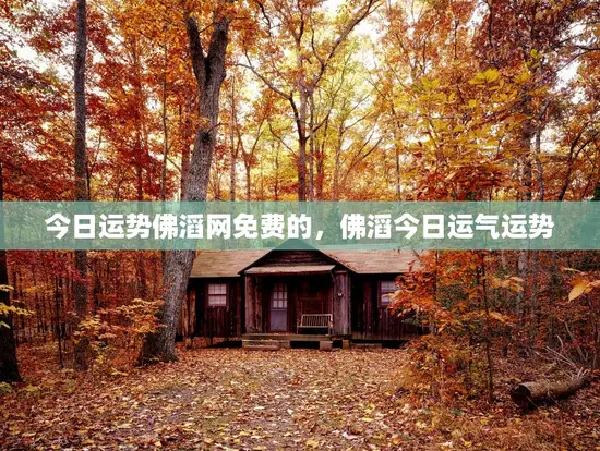 今日运势佛滔网免费的，佛滔今日运气运势