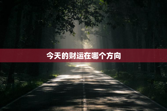 今天的财运在哪个方向