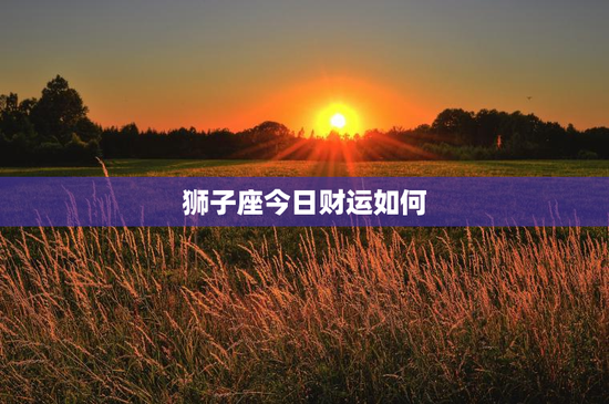 狮子座今日财运如何