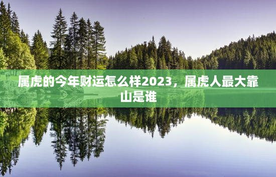 属虎的今年财运怎么样2023，属虎人最大靠山是谁