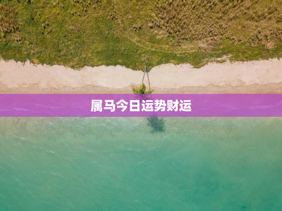 属马今日运势财运 属马今日运势财运