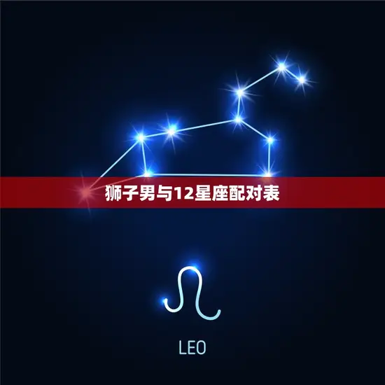 狮子男与12星座配对表 狮子男与12星座配对表