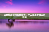 上升星座查询在线查询，十二星座专属古风项链