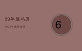 69年属鸡男2023年运势运程，69年属鸡男2022年运势及运程每月运程