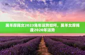 属羊摩羯女2023兔年运势如何，属羊女摩羯座2020年运势