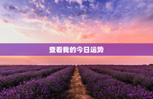 查看我的今日运势，查自己的今日运势