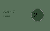 2023八字流年运程，2023年大运流年