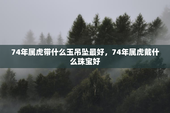 74年属虎带什么玉吊坠最好，74年属虎戴什么珠宝好