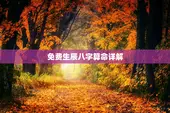 免费生辰八字算命详解