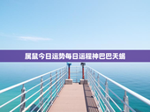 属鼠今日运势每日运程神巴巴天蝎，属鼠今日运势查询结果