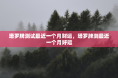 塔罗牌测试最近一个月财运，塔罗牌测最近一个月好运