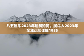 八五属牛2023年运势如何，属牛人2023年全年运势详解1985