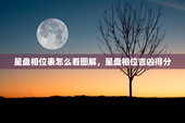 星盘相位表怎么看图解，星盘相位吉凶得分