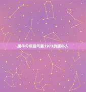 属牛今年运气差1973的属牛人