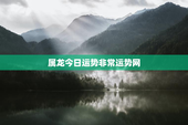 属龙今日运势非常运势网，属龙今日运势查询结果