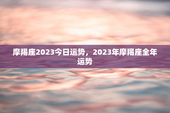 摩羯座2023今日运势，2023年摩羯座全年运势